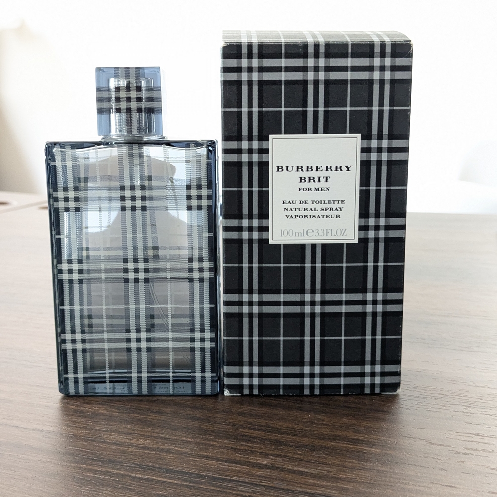 Burberry Brit Eau de Toilette with Black and Gray Plaid
